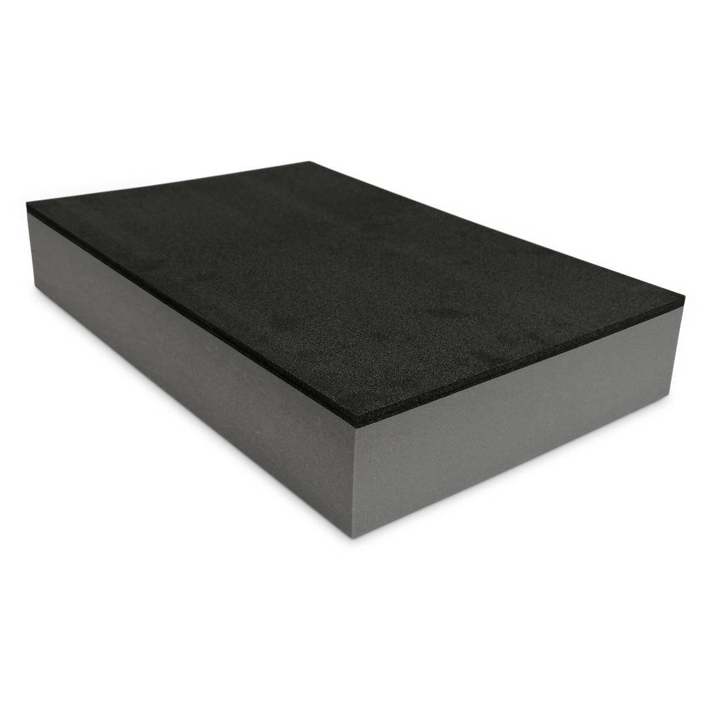 Schaumstoffeinlage 590 x 390 x 100 mm | schwarz/ grau-1