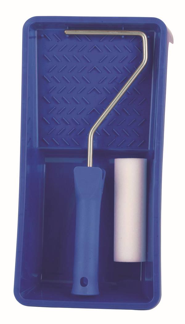 Lackroller-Set BASIC Schaumstoffwalze gerade mako-poren 10 cm