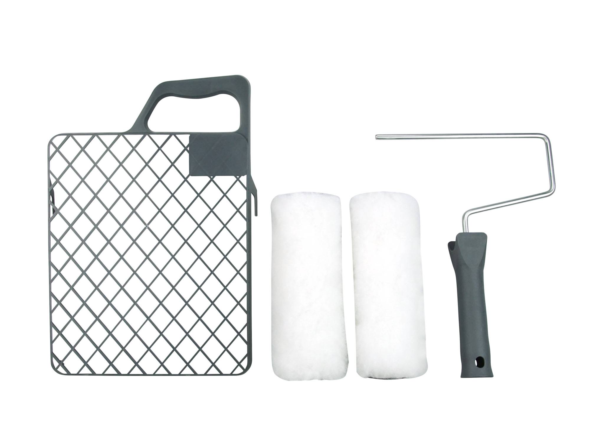 Wow!Tools Maler-Set PLUS+ 4-teilig mit Rollerbügel, Walzen, Abstreifgitter-1