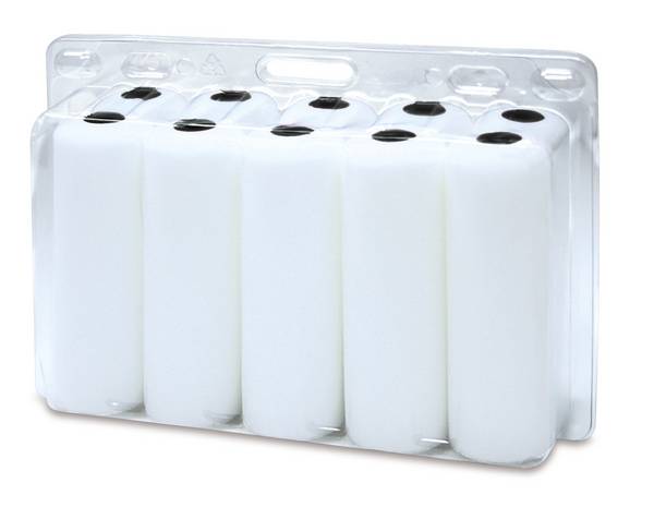 Lack Heizkörper Ersatzwalzen ELITE Schaumstoff superfein 10 cm - 10er-Pack