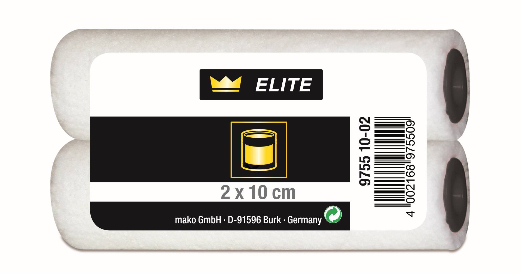 Lackroller Lackierroller Ersatzwalzen ELITE aus hochwertig verarbeiteter Textilfaser 10 cm - 2er-Pack-0