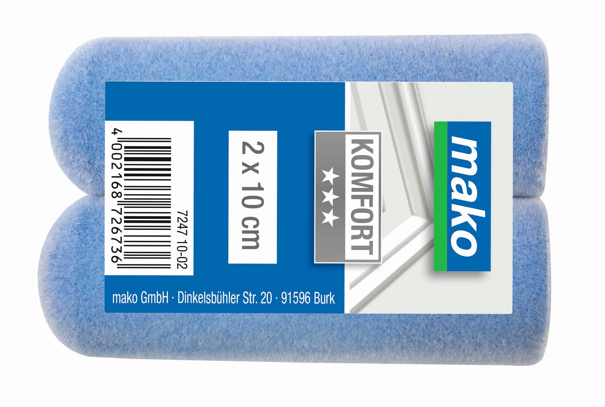 Lack-Ersatzwalzen KOMFORT Superflock für lösemittelarme und wasserbasierende Lacke 10 cm - 2er Pack-0