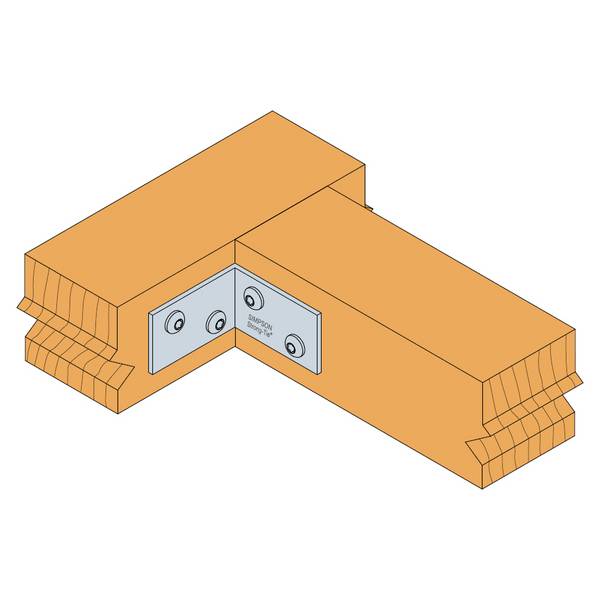 Simpson Winkelverbinder ANPS204460 90 Grad Stahl verzinkt 42 x 42 x 60 x 2 mm