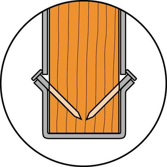 Simpson Kammnägel CNA für Holzverbinder Stahl verzinkt 4,0 x 40 mm - 250 Stück-3
