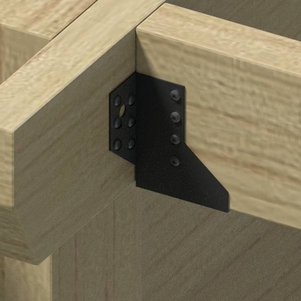 Simpson Balkenschuh SERIES BLACK 46 x 77 mm mit außenliegenden Schenkeln