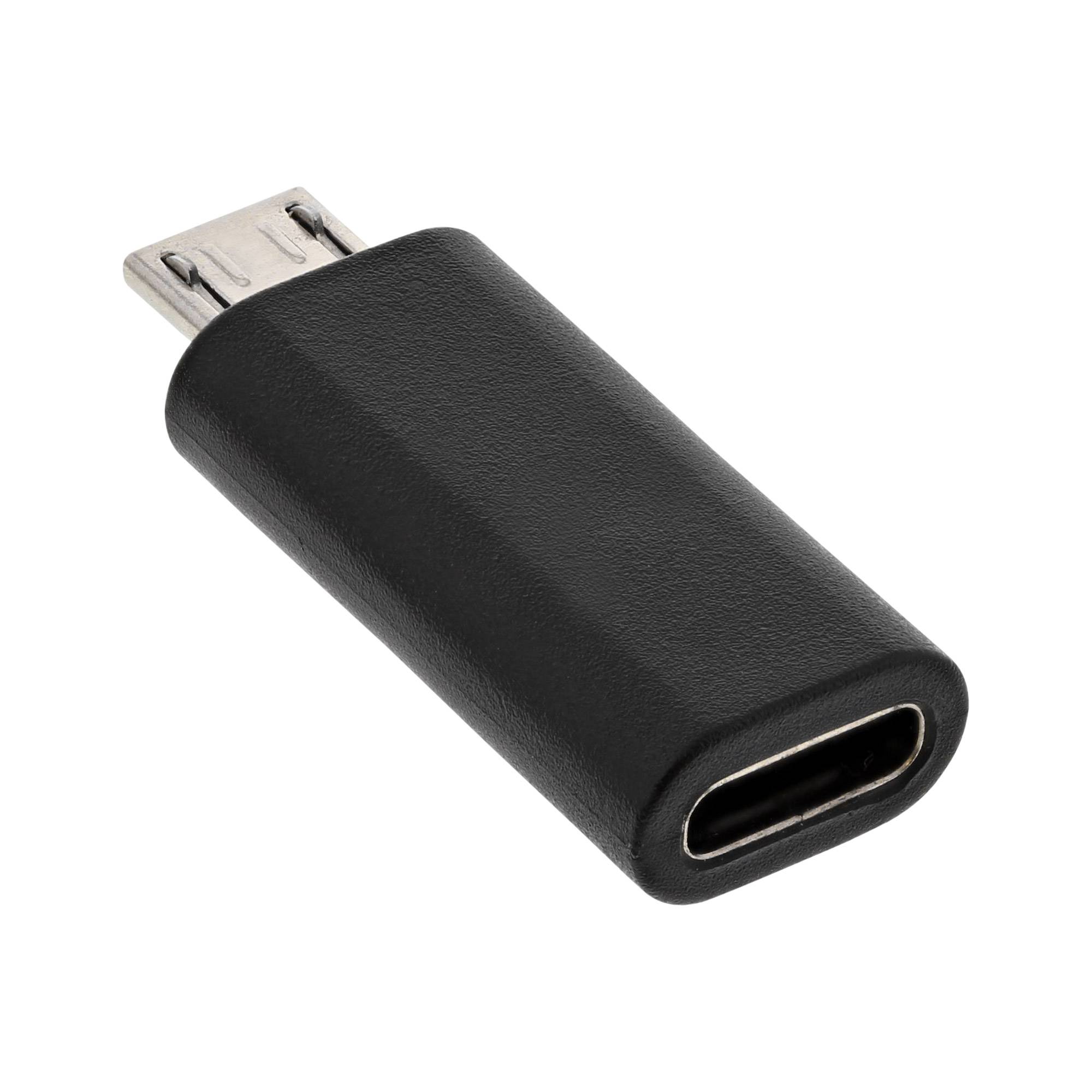 InLine® USB 2.0 Adapter, Micro-USB Stecker auf USB-C Buchse-0
