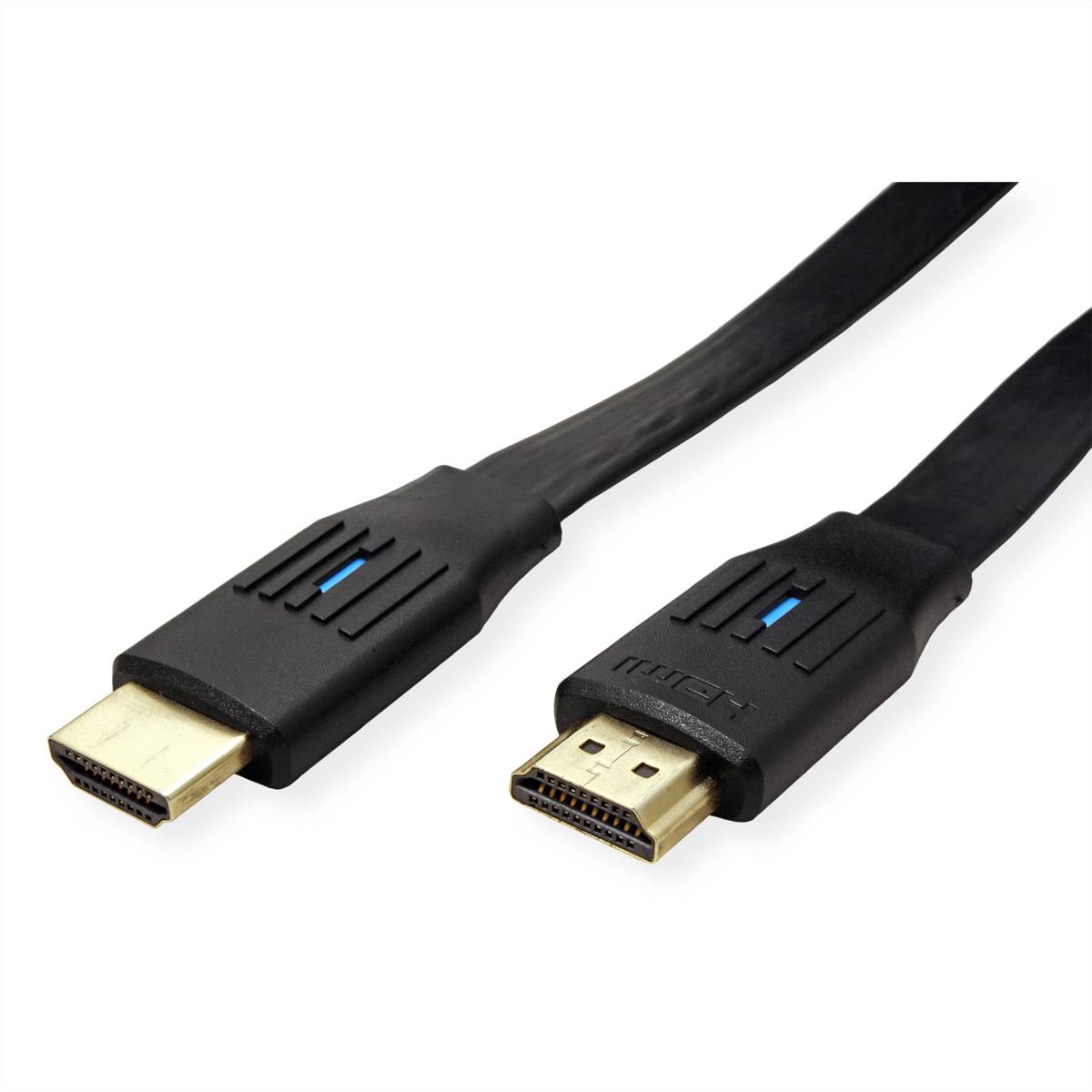 VALUE 8K HDMI Ultra HD Kabel mit Ethernet, flach, ST/ST, schwarz, 2 m-2