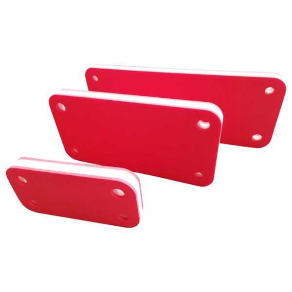 Flachfender 780 x 300 x 50 mm rot/ weiß