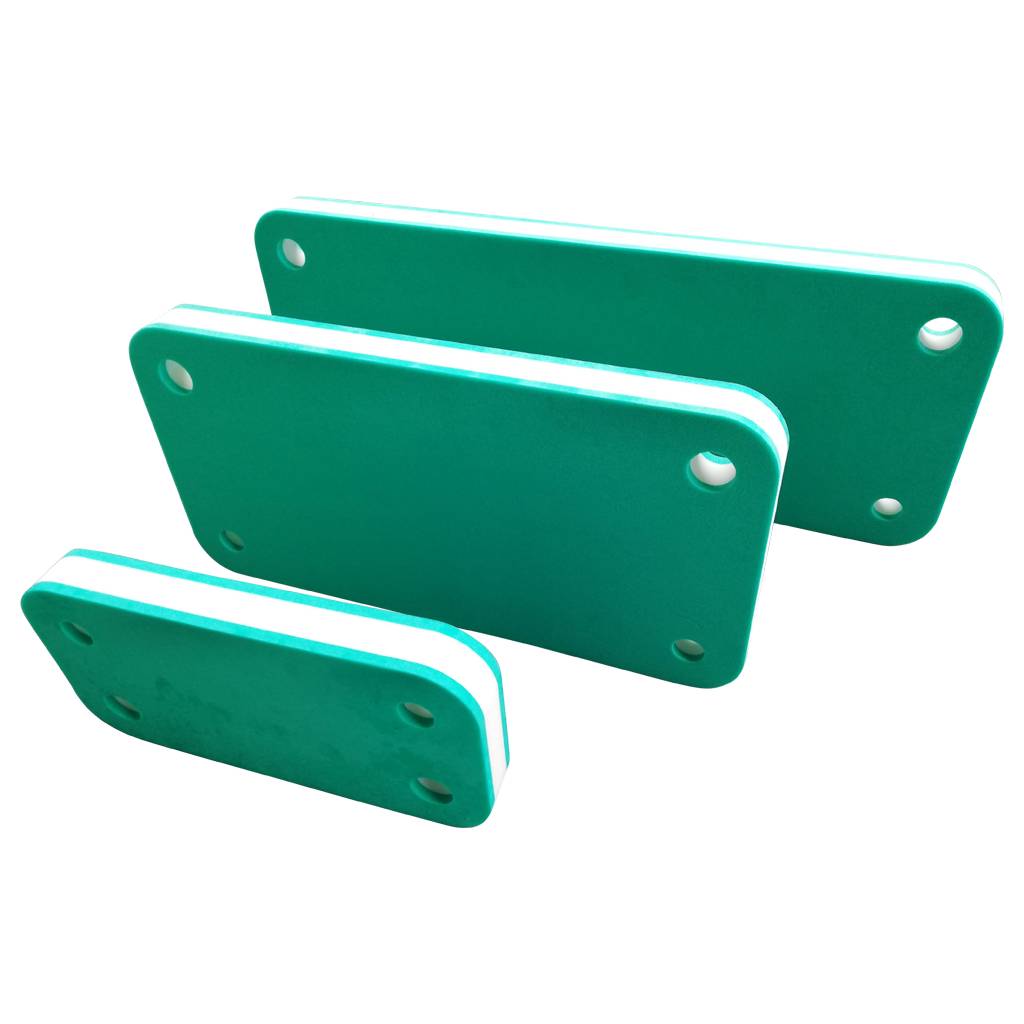 Flachfender 400 x 200 x 50 mm grün/ weiß-0
