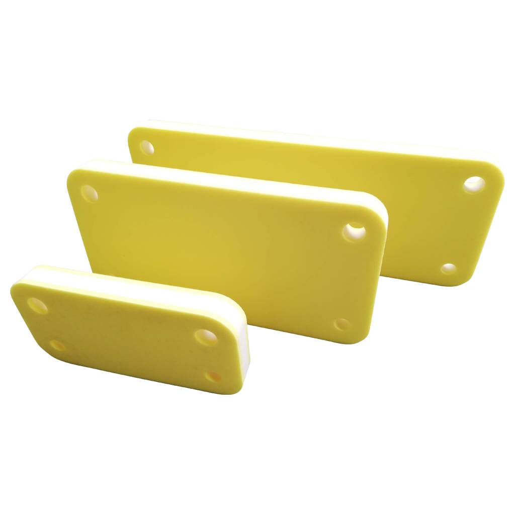 Flachfender 600 x 300 x 50 mm gelb/ weiß-0