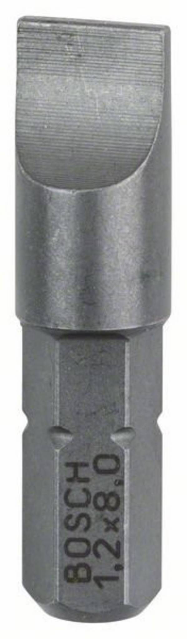 Bosch 3x Schrauberbit Extra-Hart, S 1,2 x 8,0, 25 mm - 2607001468