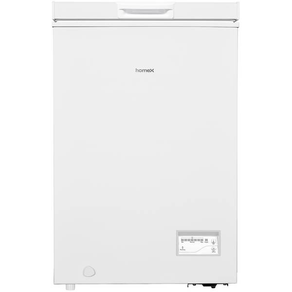 homeX FT0981-W Gefriertruhe, Tiefkühltruhe klein - 98 Liter Nutzinhalt, 4-Sterne Gefrieren, Kühltruhe, leise 38 dB
