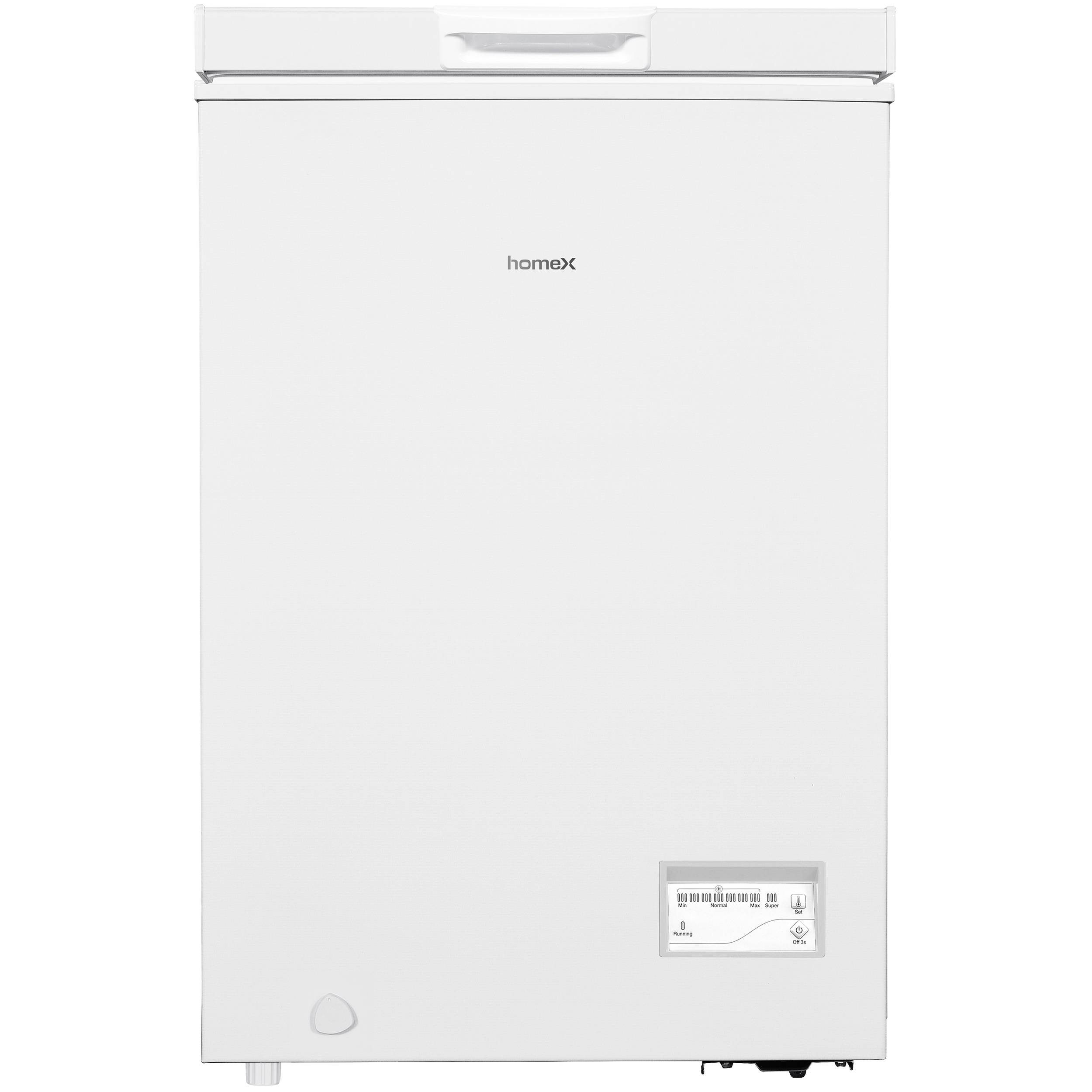 homeX FT0981-W Gefriertruhe, Tiefkühltruhe klein - 98 Liter Nutzinhalt, 4-Sterne Gefrieren, Kühltruhe, leise 38 dB-0