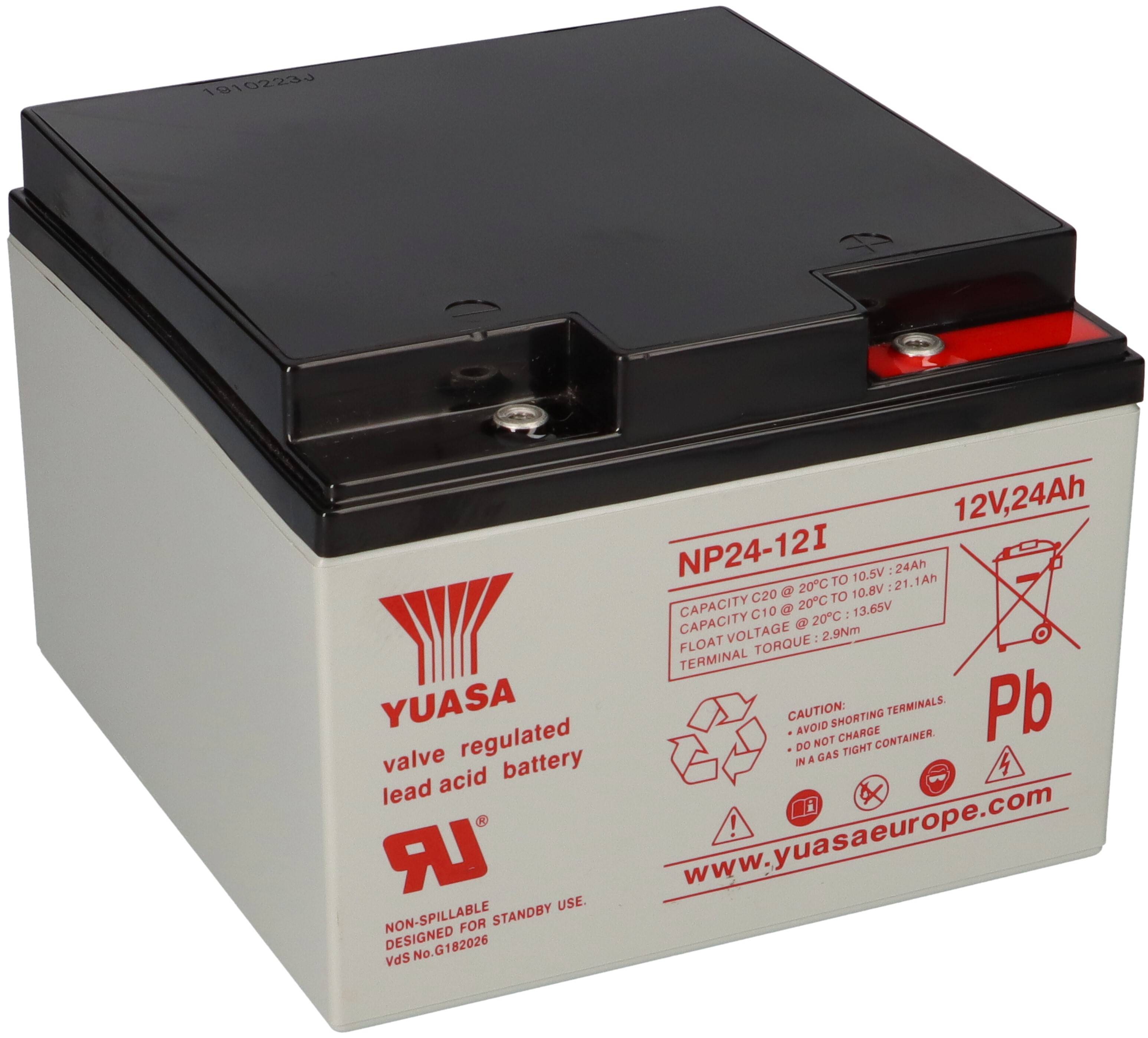 Yuasa NP24-12I AGM-Bleiakku 12V 24Ah VdS – M5-Innengewinde-0