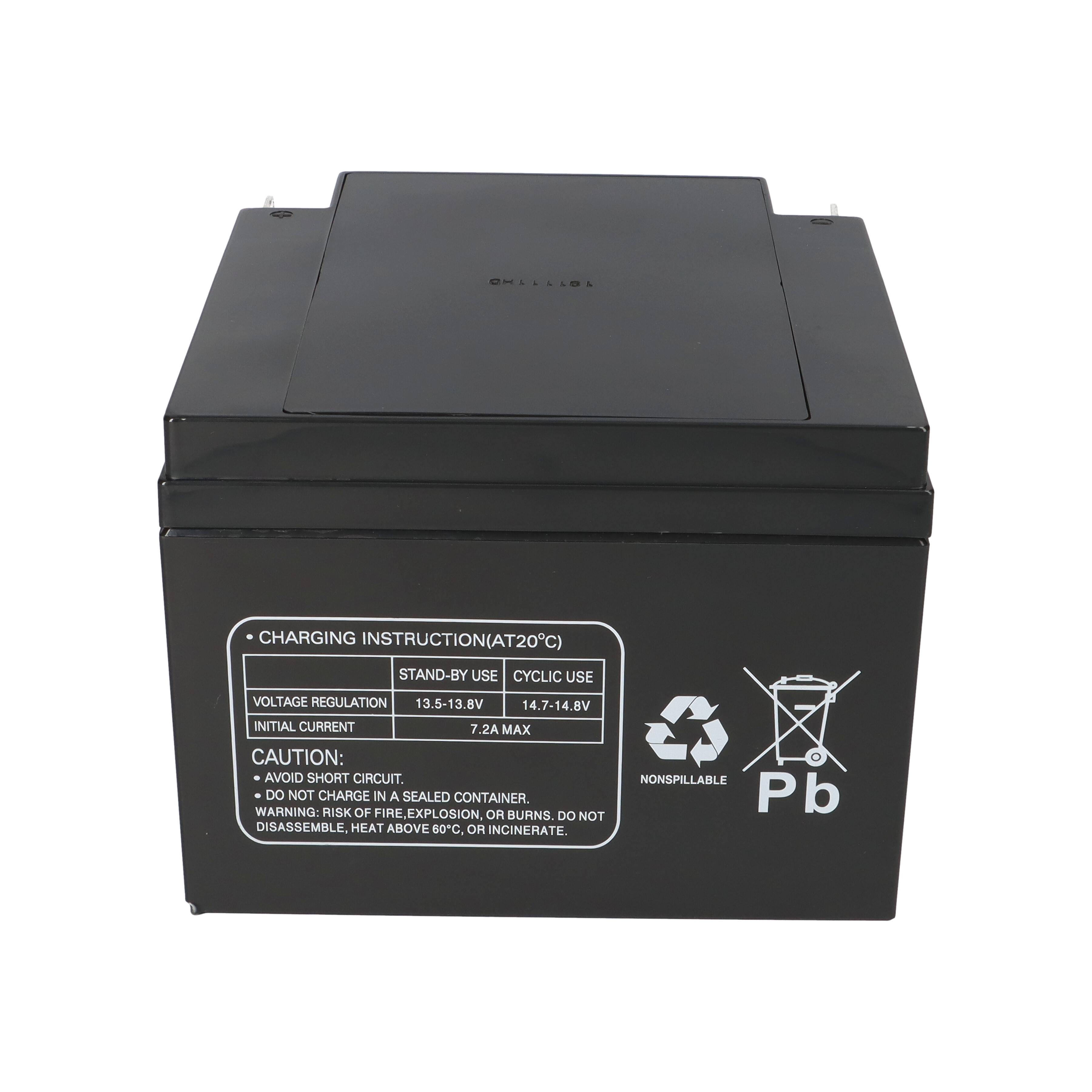 Multipower MP24-12 AGM Bleiakku 12V 24Ah M5 Schraubanschluss für USV, Notstrom & Sicherheitstechnik-4