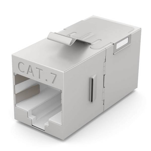 hb-digital Keystone LAN Kabel Verbinder CAT 7 Netzwerkkabel Adapter Steckverbinder
