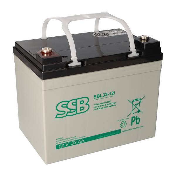 SSB Battery SBL33-12i AGM Bleiakku 12V 33Ah M6-Schraubanschluss