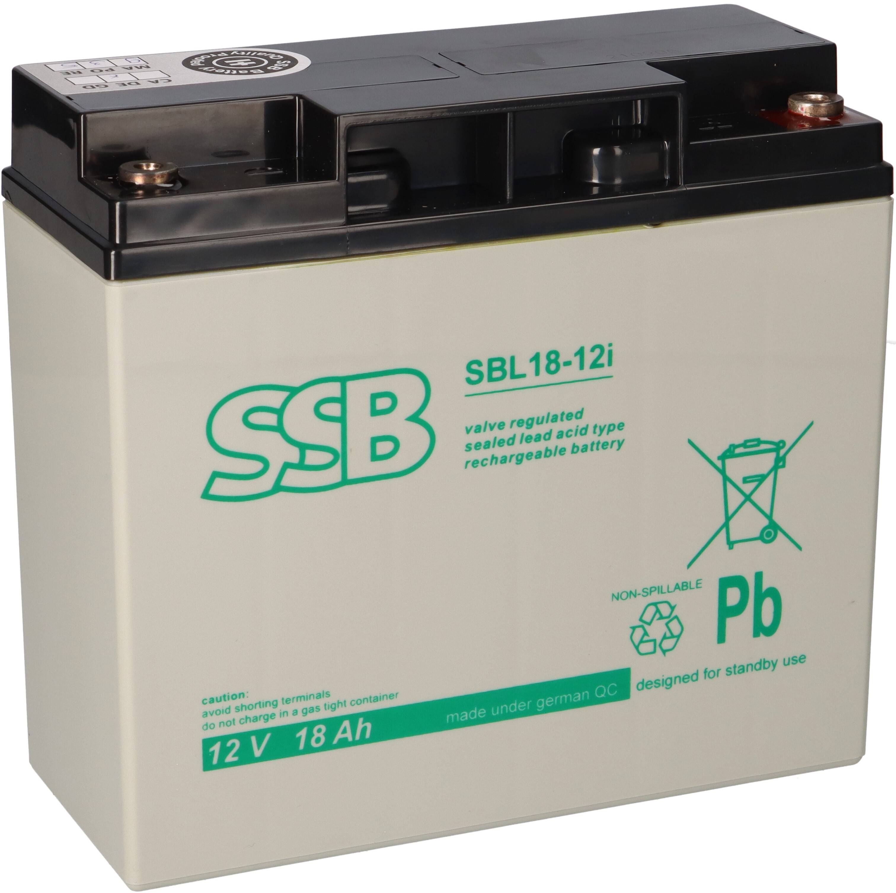 SSB Battery SBL18-12i AGM Bleiakku 12V 18Ah M5-Schraubanschluss-0