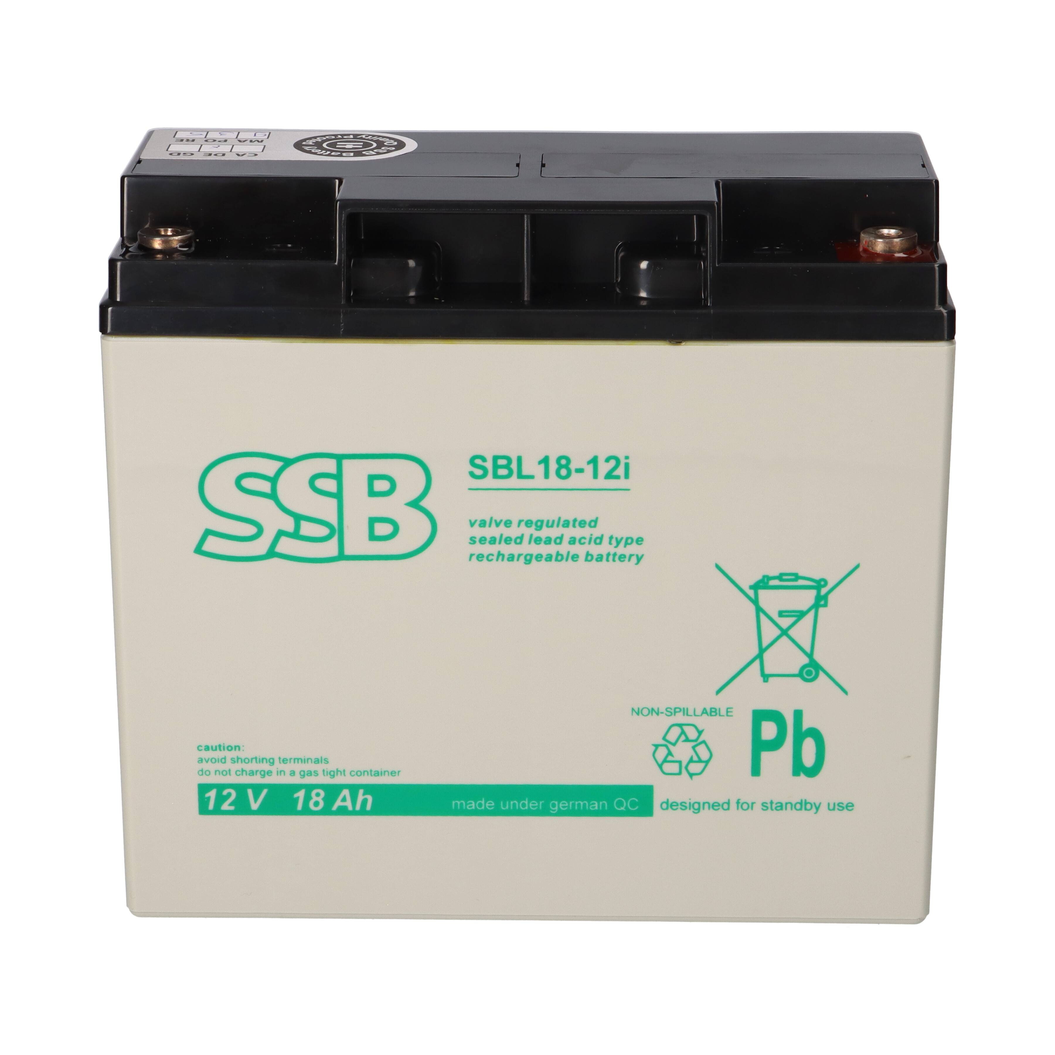 SSB Battery SBL18-12i AGM Bleiakku 12V 18Ah M5-Schraubanschluss-1