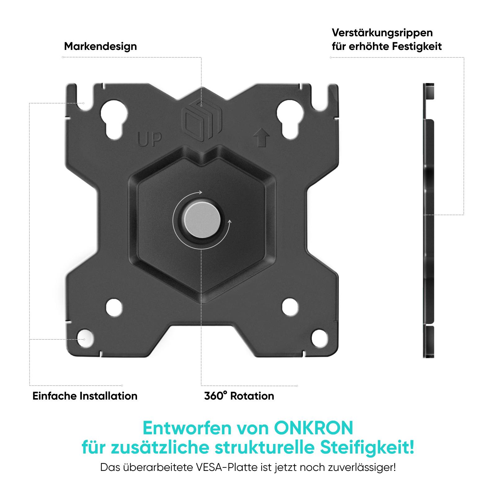 ONKRON 13"-32", 8 kg max, VESA 75x75-100x100, G50-B-5