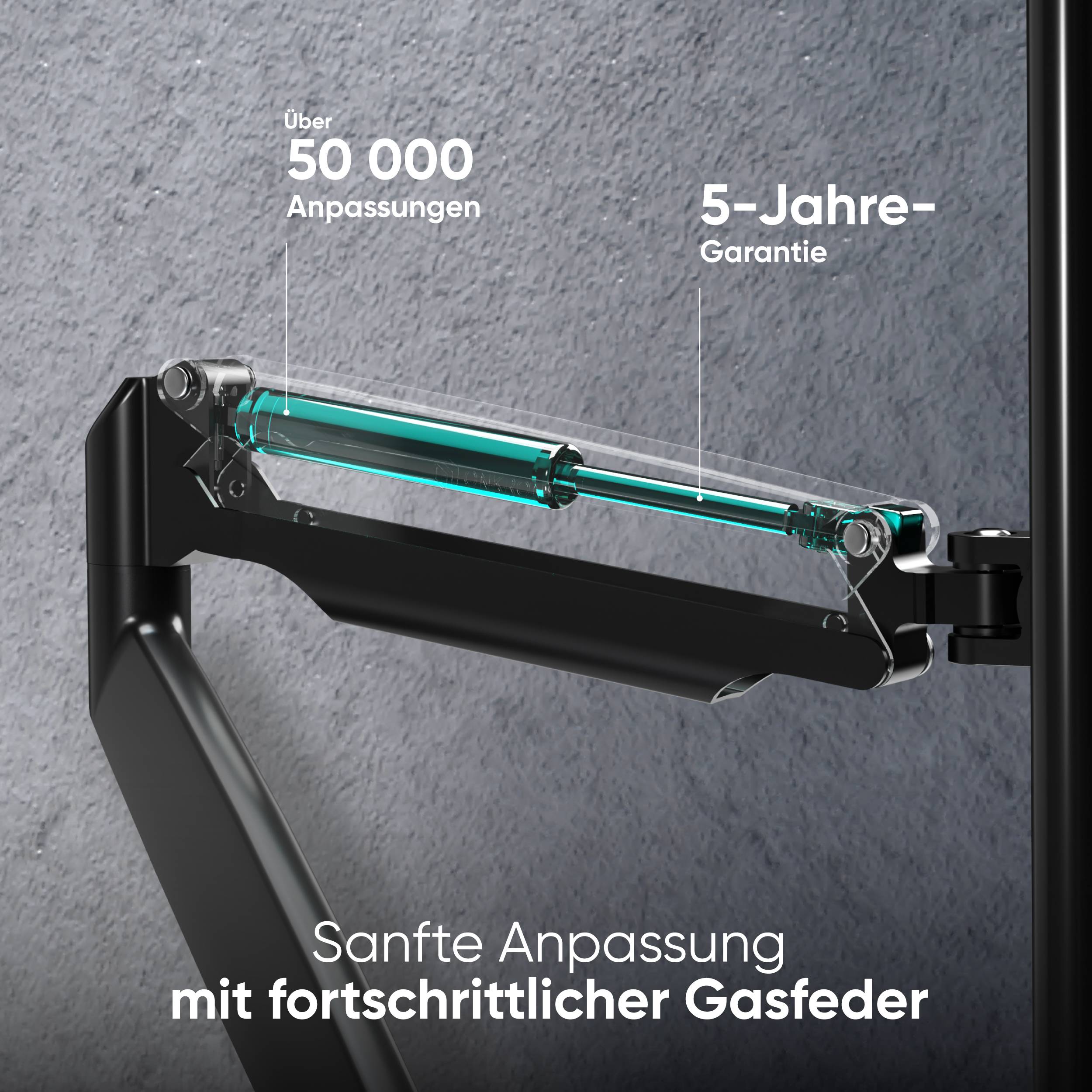 ONKRON Monitorhalterung 13"-32", 9 kg max, VESA 75x75-100x100, schwenkbar, neigbar, G100-B-4