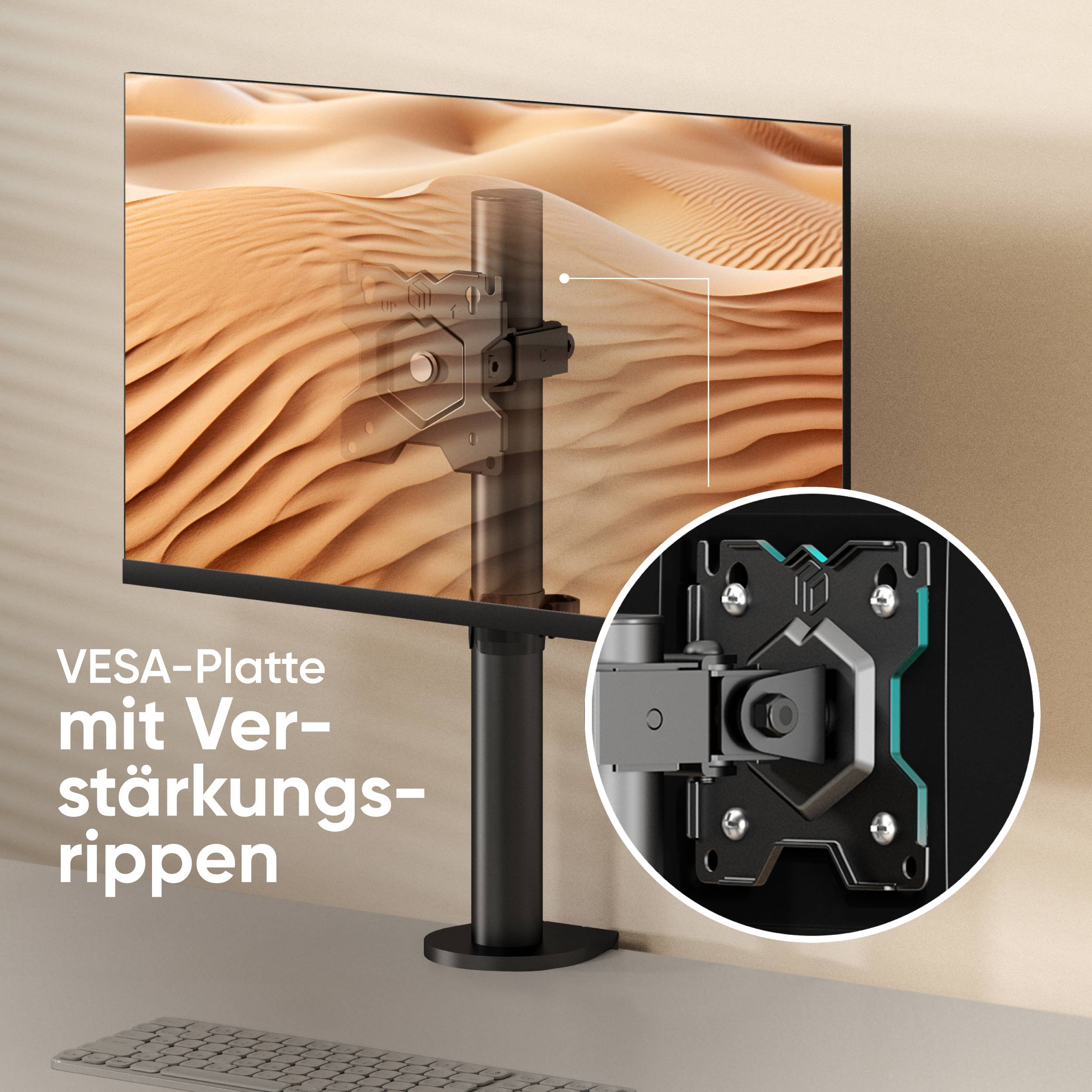 ONKRON 13"-34", 8 kg max, VESA 75x75-100x100, D101E-1