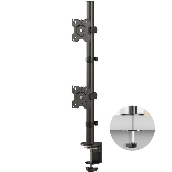 ONKRON Doppel Monitorhalterung für 2 Monitore 13-34", bis 8 kg, VESA 75x75 & 100x100, D208E