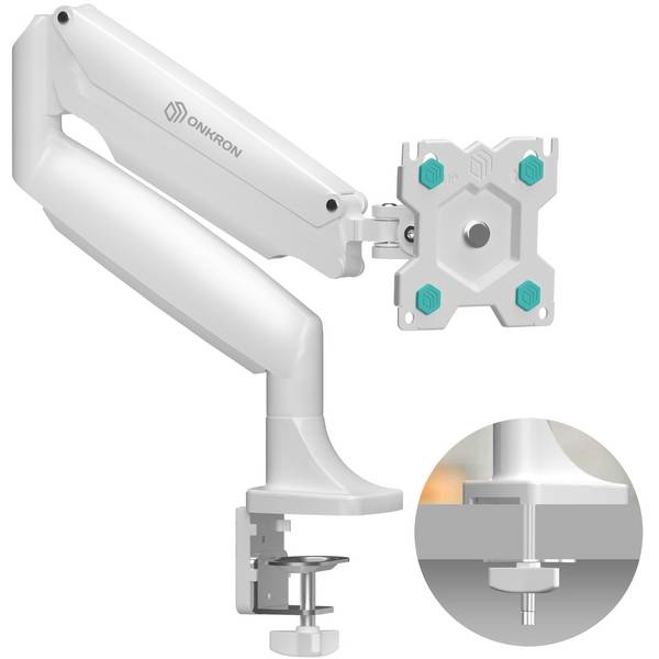 ONKRON Monitorhalterung Tisch für 13-32 Zoll, VESA 75x75 & 100x100, schwenkbar,G100-W