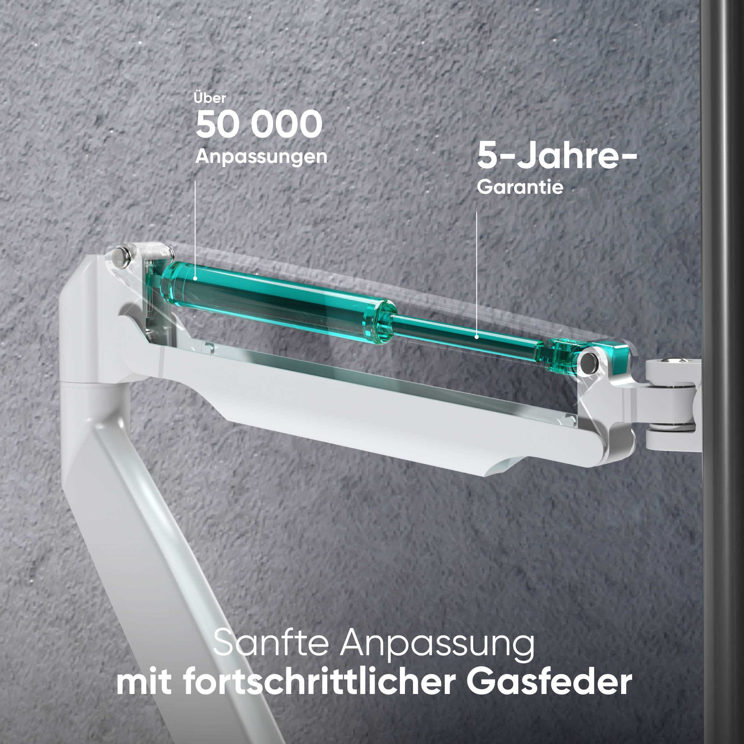 ONKRON Monitorhalterung Tisch für 13-32 Zoll, VESA 75x75 & 100x100, schwenkbar,G100-W-4