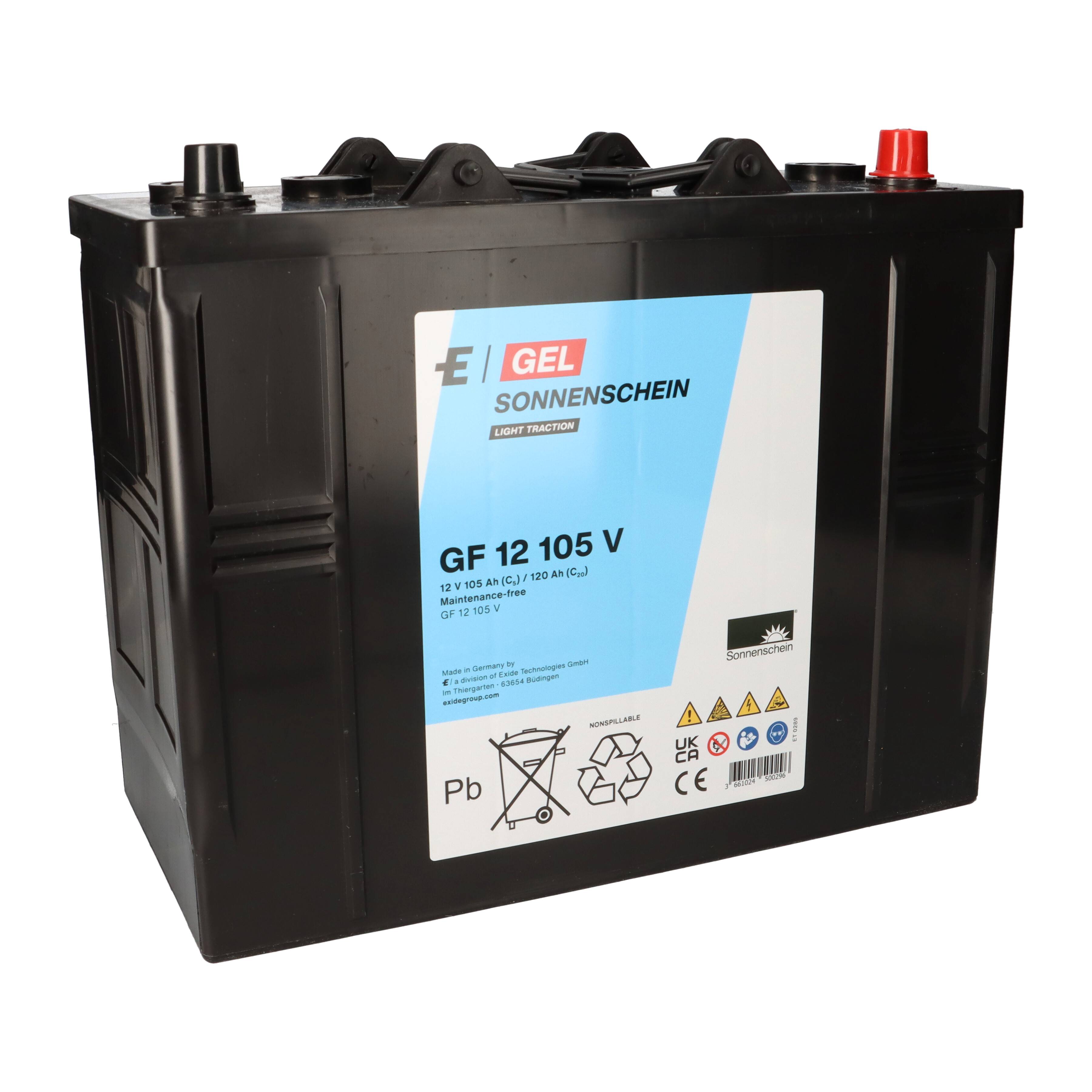 Exide Sonnenschein GF 12 105 V 12V 105Ah dryfit Gel Industriebatterie-0
