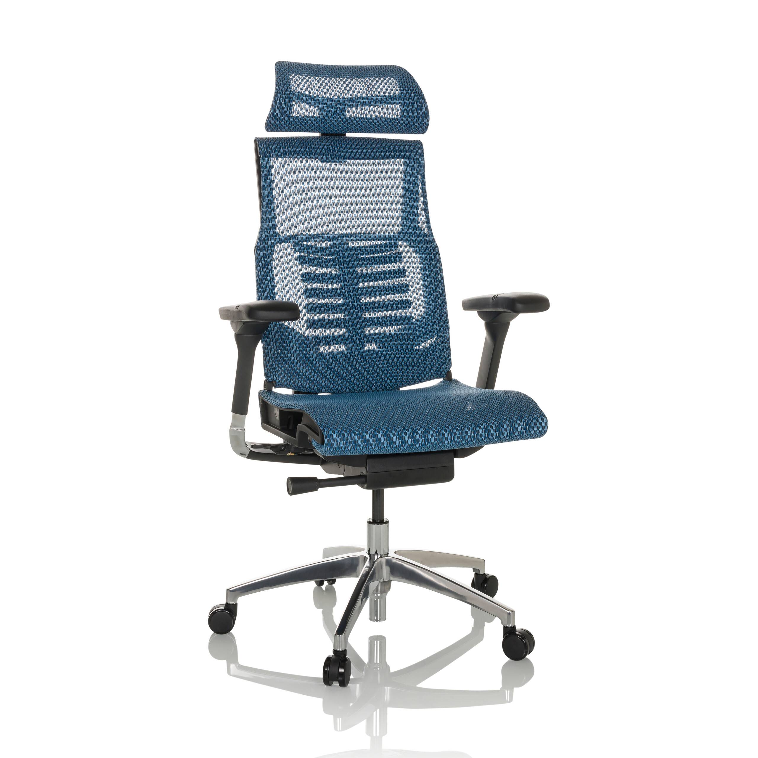 Bürostuhl Chefsessel POFIT GEN2 Netzstoff blau hjh OFFICE-0