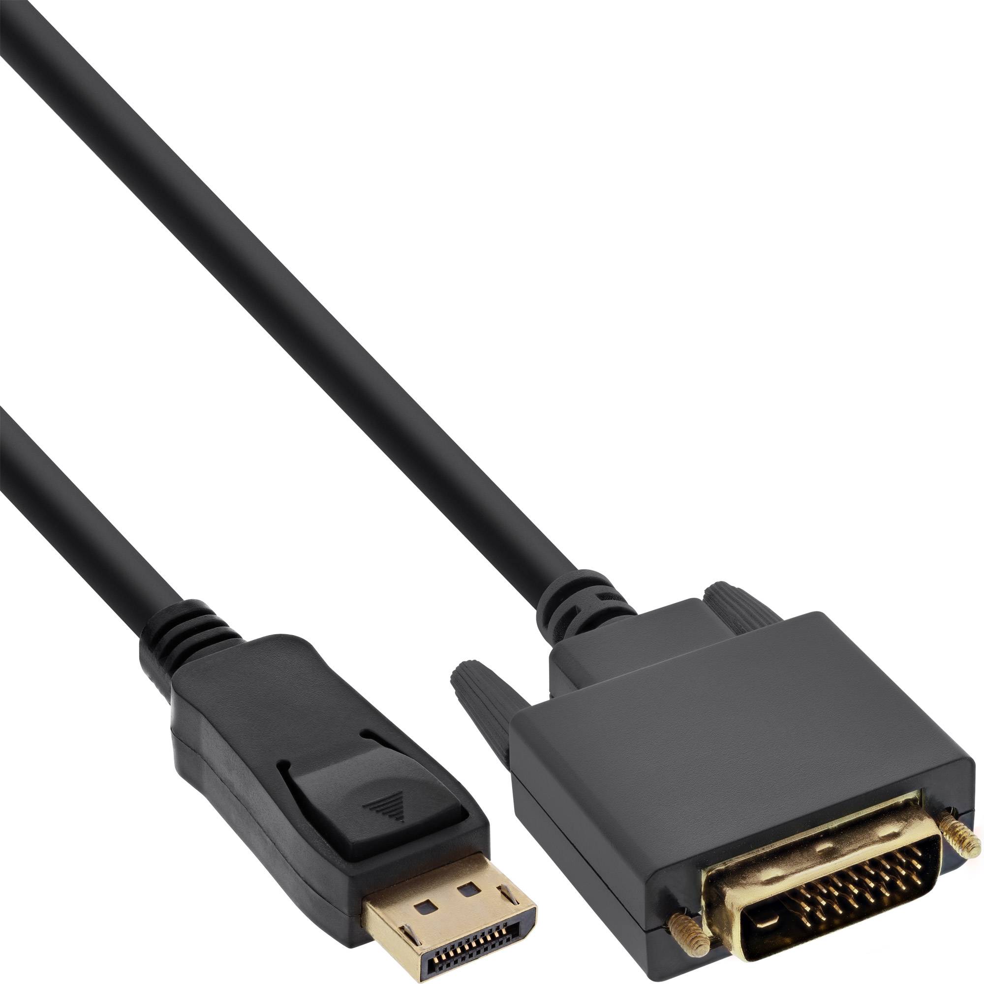 InLine® DisplayPort zu DVI Konverter Kabel, schwarz, 10m-0