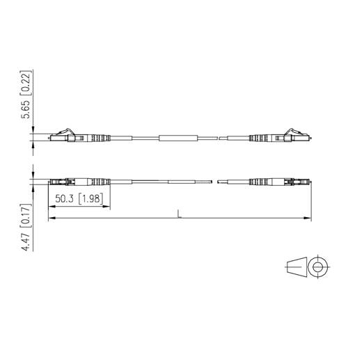 Metz Connect 151P7JAJA20E Glasfaser LWL Anschlusskabel 2.00 m Gelb [1x LC-Stecker - 1x LC-Stecker] 9/125 µ Singlemode OS-1