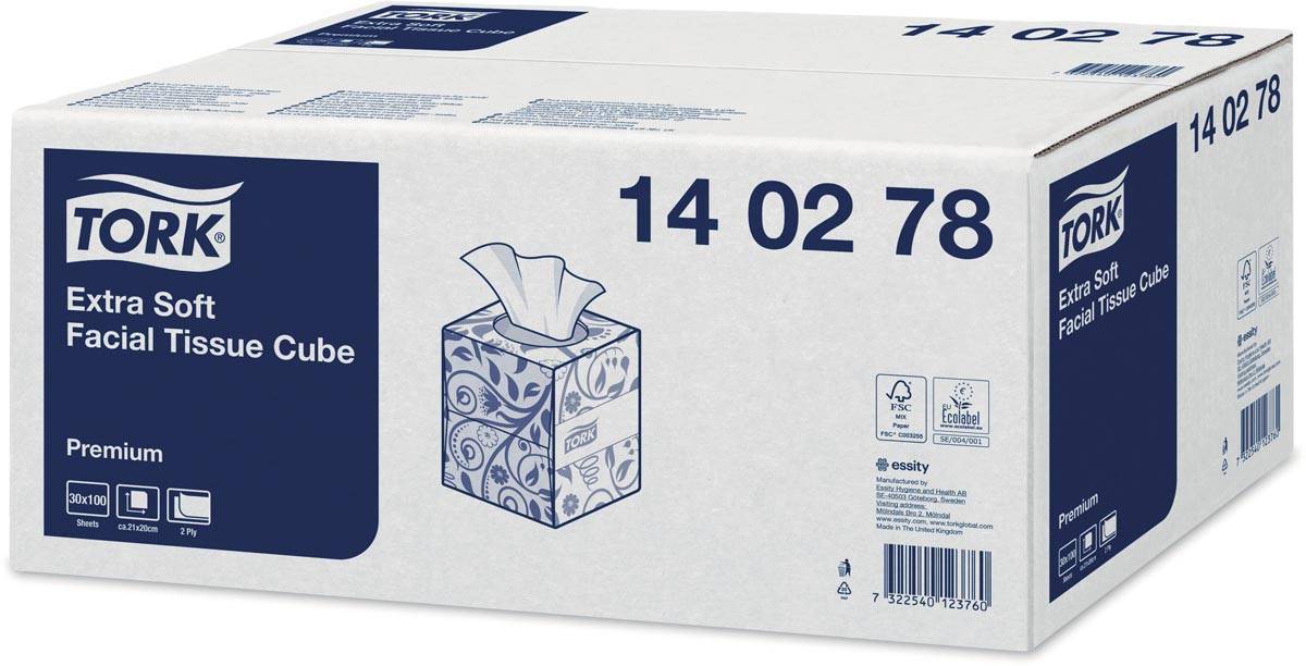 TORK Kosmetiktücher, extra weich, 2-lagig, weiß-2