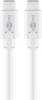 Goobay 67193 USB C auf USB C 3.2 Gen. 1 Ladekabel 60W Handy Kabel Handyladekabel 5 Gbit/s Schnellladekabel Weiß 0,5m