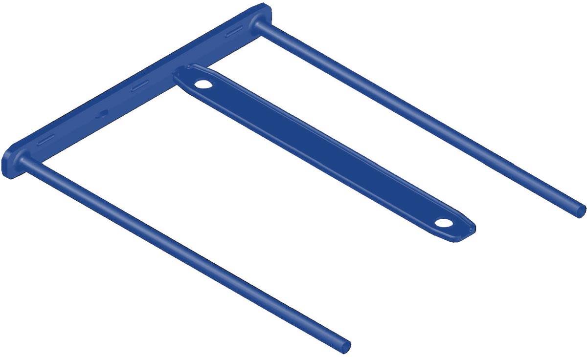 Bankers Box® Archivclip - Kunststoff, blau, 100er