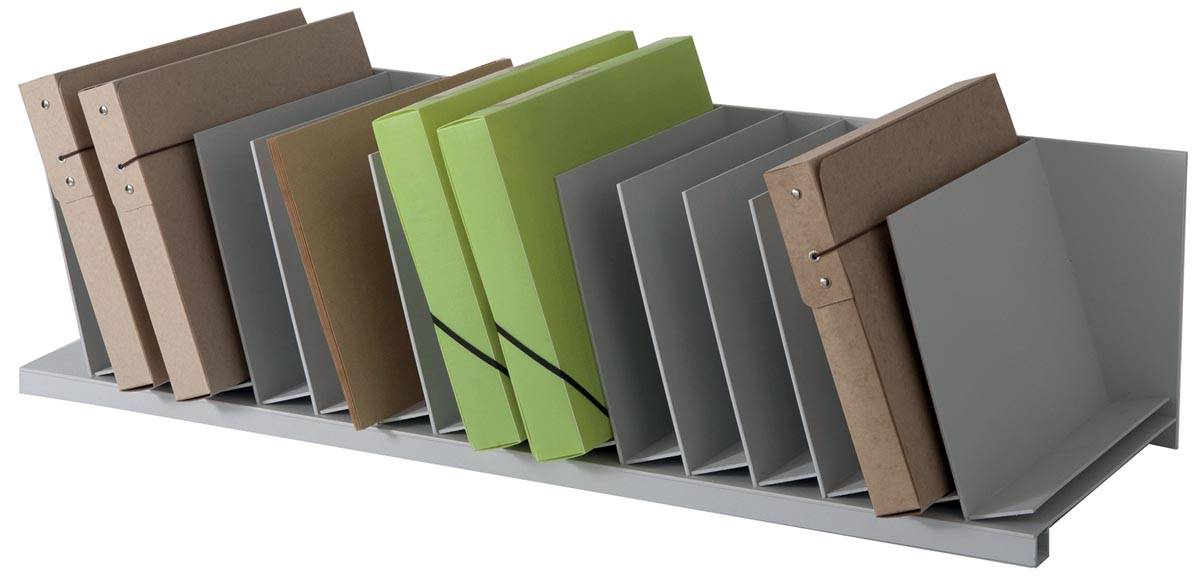 PAPERFLOW Belegfach, flexible Einteilung, grau-1
