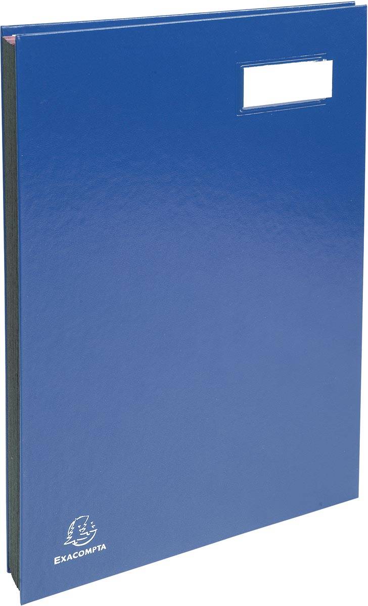 EXACOMPTA Unterschriftenmappe, DIN A4, 20 Fächer, blau-1