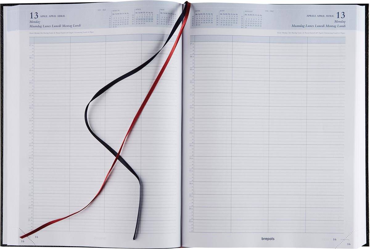 Brepols Buchkalender "BREMAX 002" 2019, schwarz (75100311)-1