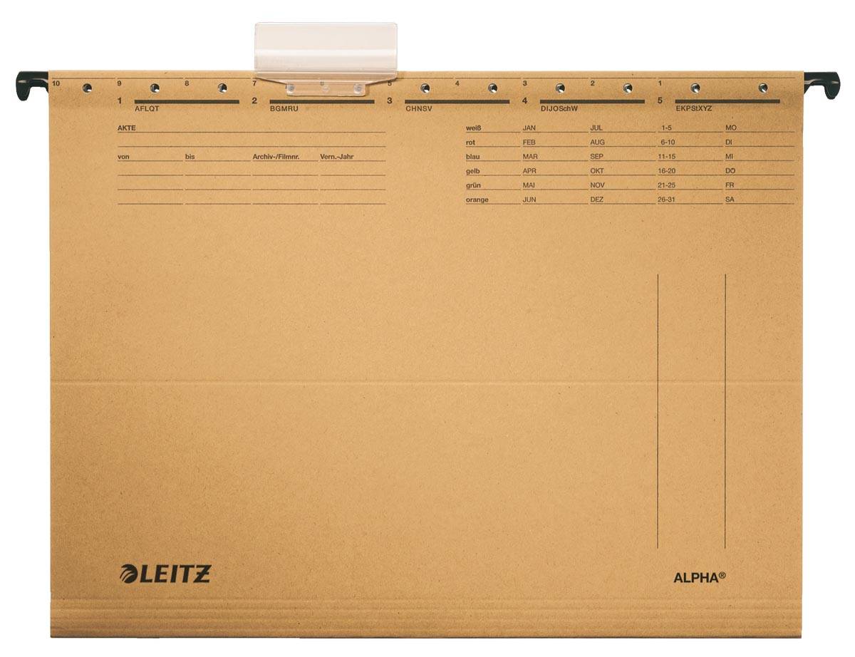 Leitz Hängemappe ALPHA 19150000 A4 oben/seitlich offen br 25 St./Pa-1