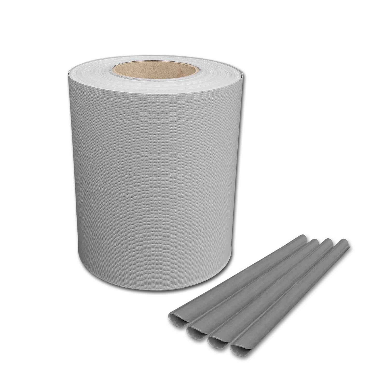1 Rolle Sichtschutzstreifen 19 cm x 50 m RAL 7040, Fenstergrau-0