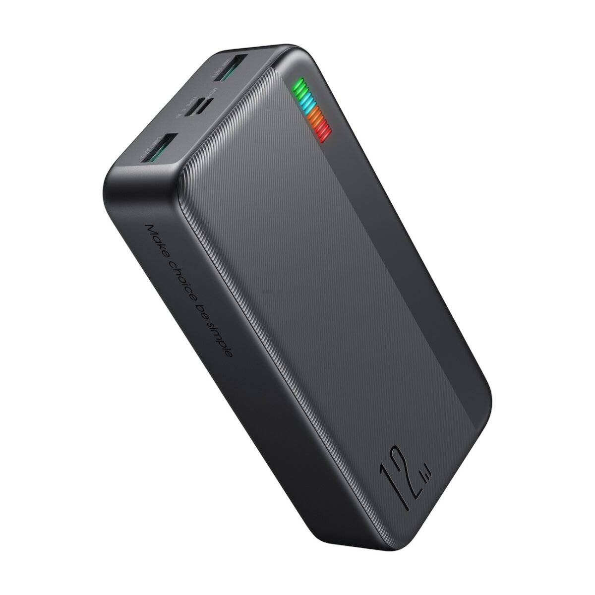 Joyroom Powerbank 30000mAh Dazzling Series 12W zwei USB-Ausgangsports Schwarz (JR-T018)-1