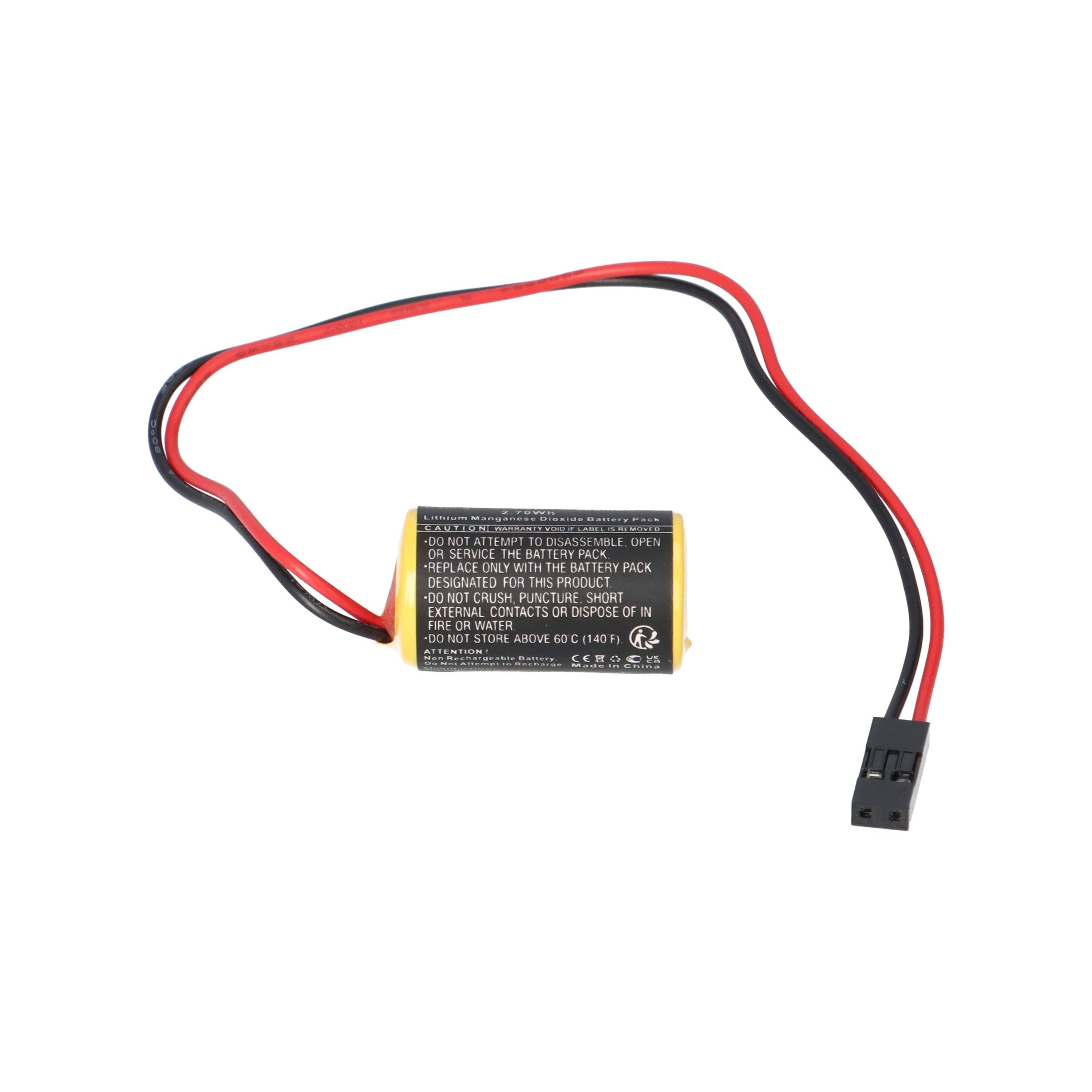 Lithium 3 V Batterie CR1/2AA 2-poliger Dupont-Stecker im 2,54-mm Raster Siemens 575332TA – 950 mAh-1