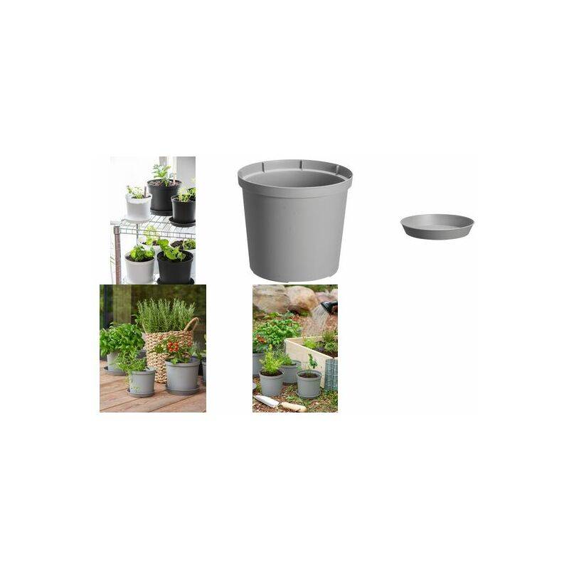 orthex Blumentopf CULTIVATE, Durchmesser: 160 mm, grau (63500145)-0