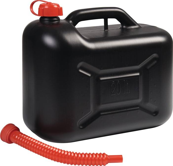 Transportkraftstoffkanister Inh.20l schwarz HD-PE L405xB210xH350mm NOW-0
