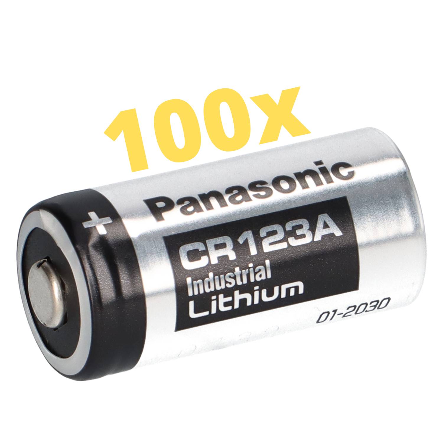 100x Panasonic 3V Lithium Batterie CR123A – DL123A / CR17345 – Bulkware-0