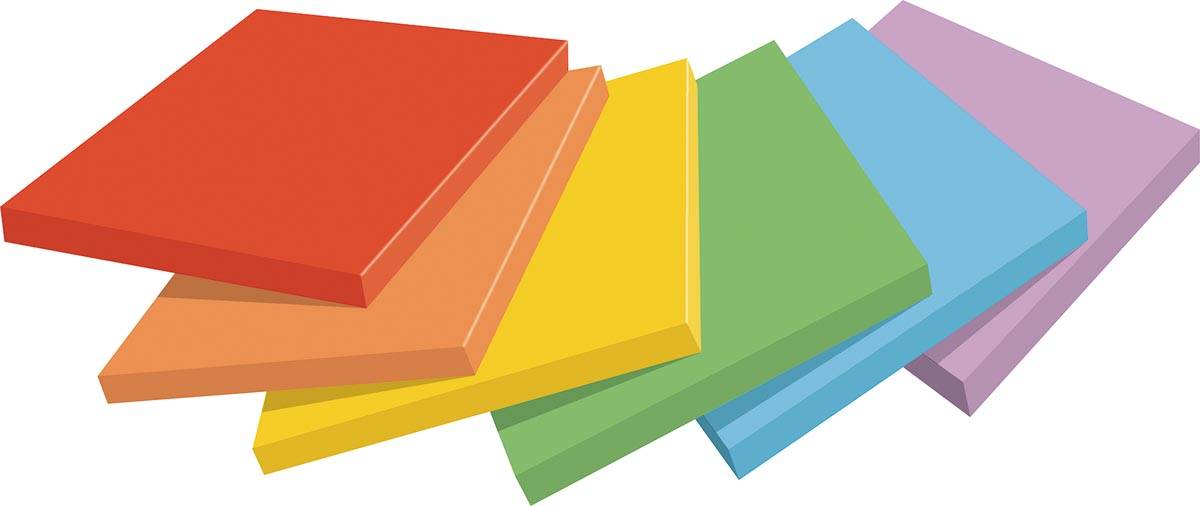 Post-it Haftnotiz 654-6SS-PLAY 76x76mm 90Blatt 6St.-2