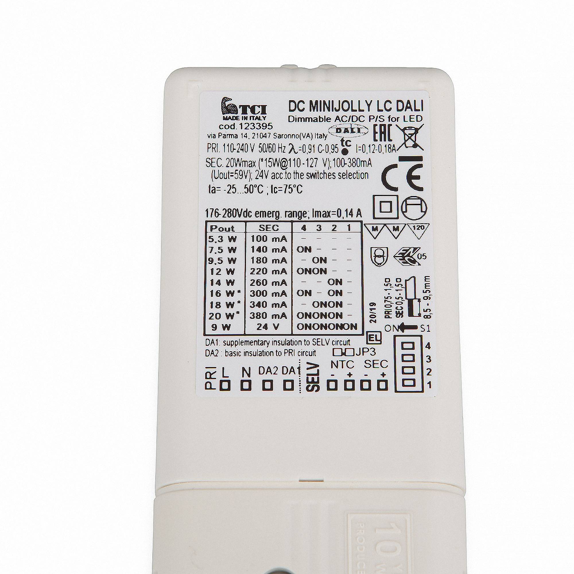 TCI DC MINI Jolly DALI 20 5,4W bis 20W 151395 / 122395-2