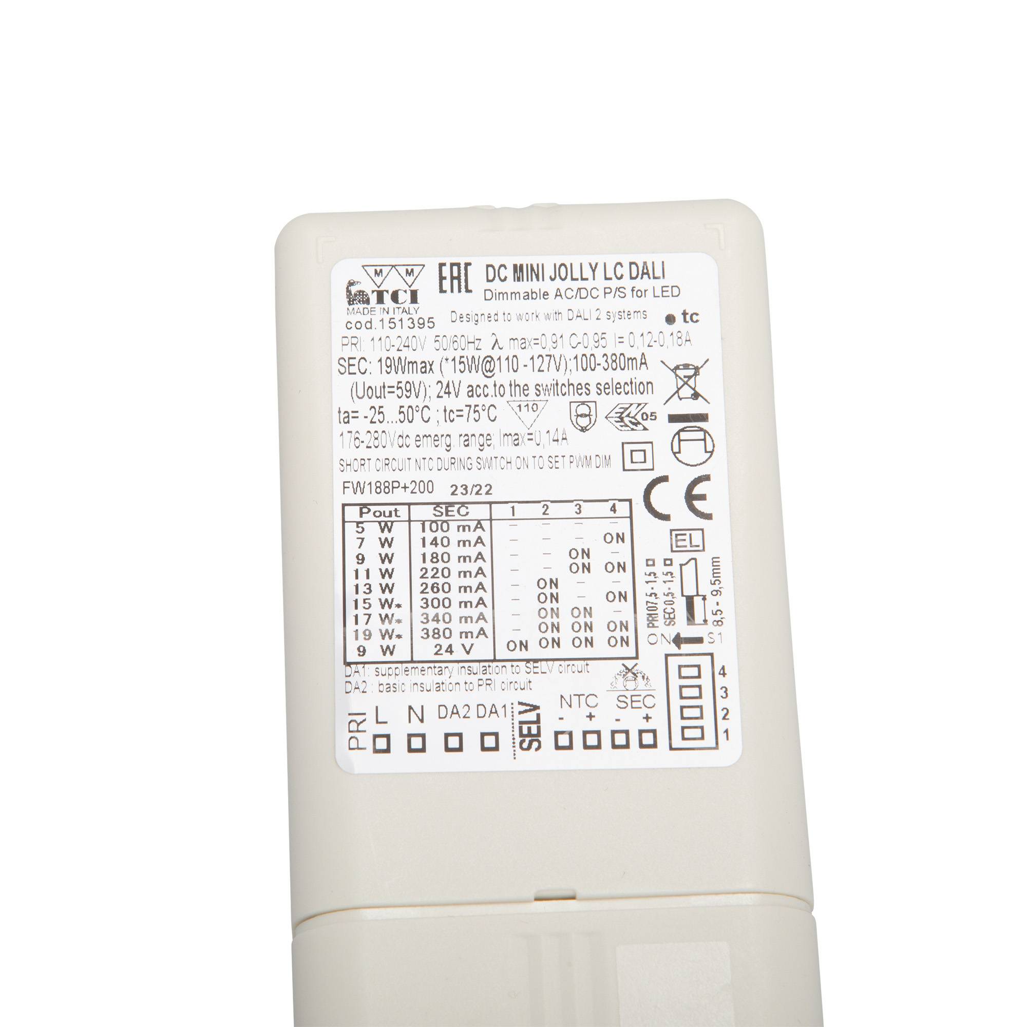 TCI DC MINI Jolly DALI 20 5,4W bis 20W 151395-1
