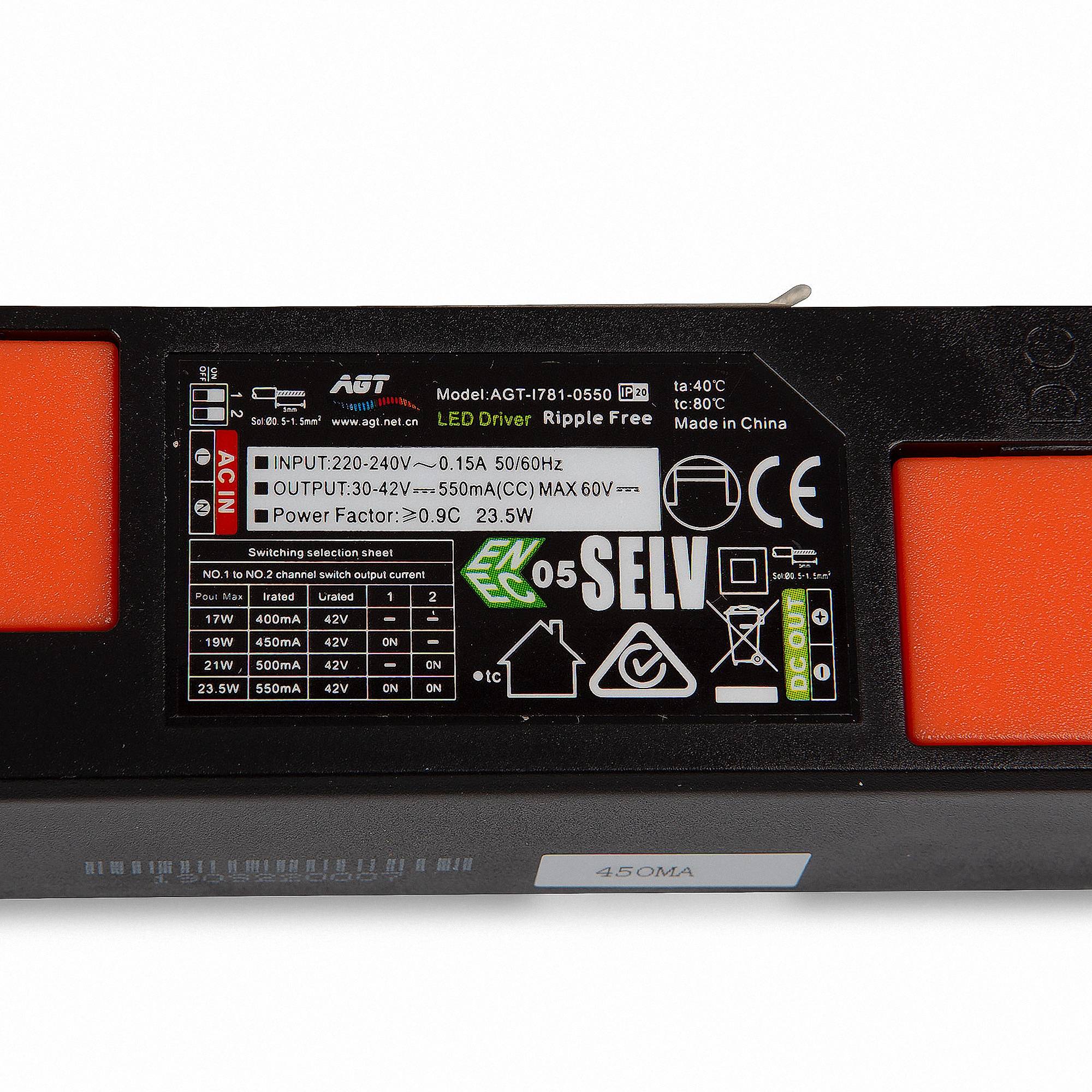 LED Konstantstromquelle 23W 30-42V DC 0.4A bis 0.55A-1